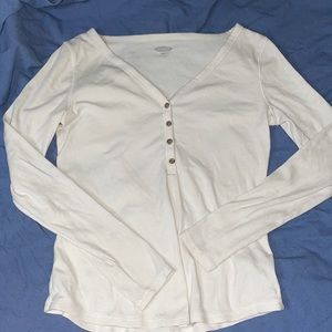 Old Navy White Long Sleeve